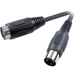 SpeaKa Professional SP-7869800 konektor DIN audio predlžovací kábel [1x diódová zástrčka 5-pólová (DIN) - 1x diódová zás