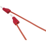 VOLTCRAFT  merací kábel [4 mm zástrčka - 4 mm zástrčka] 1.00 m červená 1 ks