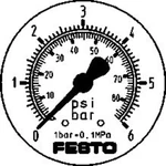 FESTO manometer 161130 FMAP-63-6-1/4-EN  0 do 6 bar  1 ks
