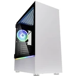 Kolink Bastion White RGB midi tower PC skrinka, herné puzdro biela 1 predinštalovaný LED ventilátor, integrované osvetle