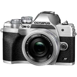 Olympus OM-D E-M10 Mark IV 1442 EZ Pancake Kit (EZ) digitálny fotoaparát 21.8 Megapixel  strieborná štandardný objektív