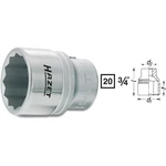 Hazet  1000Z-38 vonkajší šesťhran zásuvka 38 mm     3/4" (20 mm)