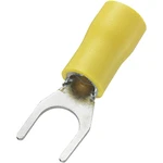 vidlicové káblové oko TRU COMPONENTS 745396, Ø otvoru 6.5 mm, žltá, 50 ks