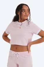 Bavlnené tričko Ellesse SGJ11884-WHITE, ružová farba