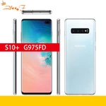 Samsung Galaxy S10+ S10 Plus G975FD Dual Sim 128GB ROM 8GB RAM Octa Core 6.4" Global Version NFC 4G LTE Original Phone