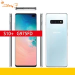 Samsung Galaxy S10+ S10 Plus G975FD Dual Sim 128GB ROM 8GB RAM Octa Core 6.4" Global Version NFC 4G LTE Original Phone