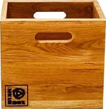 Music Box Designs 7 inch Vinyl Storage Box- ‘Singles Going Steady' Oiled Oak  Cutia Cutie pentru înregistrări LP