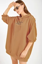 Bigdart 4125 Oversized Sweat Dress - Mink