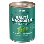 LOUIE Krůtí s lososem a kopřivou konzerva pro psy 400 g