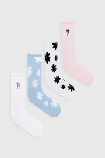 Ponožky Hollister Co. 4-pack pánské, růžová barva