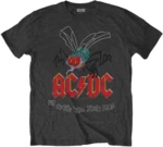 AC/DC T-Shirt Fly On The Wall Tour Unisex Charcoal S