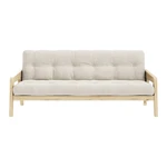 Sofa rozkładana ze sztruksową tapicerką Karup Design Grab Raw/Natural