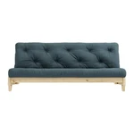 Sofa rozkładana z niebieskozielonym pokryciem Karup Design Fresh Natural/Petrol Blue