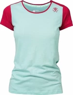 Rafiki Chulilla Lady T-Shirt Short Sleeve Eggshell Blue/Earth Red 36 Koszula outdoorowa