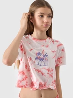 Dívčí tričko s potiskem 4F - multibarevné