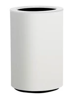 Valcový samozavlažovací kvetináč STEEL PLUS, viac variantov - Hobby Flower Farba: bílá, Rozměry: Ø 35 x 75