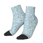 Happy Men's Ankle Socks Tooth Pattern Teeth Harajuku Crazy Crew Sock Gift Pattern Printed