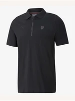 Puma Čierna pánská polokošeľa Ferrari Style