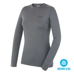 Husky Aron L L, dk. grey green Dámská merino mikina