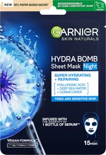 GARNIER Hydratační regenerační noční textilní maska Moisture Bomb Night-time 28 g GARNIER Hydratační regenerační noční textilní maska Moisture Bomb Night-time 28 g