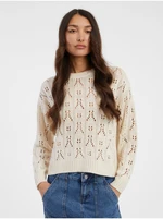 Cream women's patterned sweater JDY Judith - Women