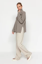 Trendyol Mink Care Collection Oversize pletený svetr
