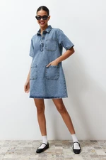 Trendyol Blue Denim Mini Dress