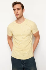 Trendyol Yellow Regular/Normal Fit Patterned T-Shirt