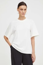 Bavlnené tričko By Malene Birger béžová farba
