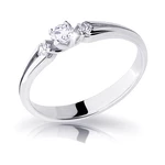 Cutie Diamonds Elegantný zásnubný prsteň z bieleho zlata s diamantmi DZ6866-2105-00-X-2 52 mm