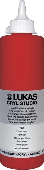 Lukas Cryl Studio Akrylová farba 500 ml Vermilion