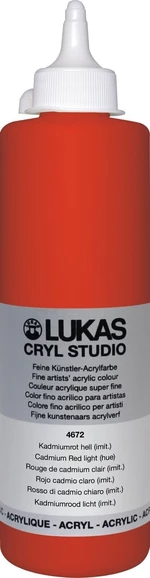 Lukas Cryl Studio Acrylfarbe 500 ml Cadmium Red Light Hue