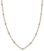 Rosefield Pozlátený oceľový náhrdelník s guličkami Iggy JDCHG-J057