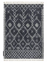 Kusový koberec Berber Tanger B5940 grey and white-140x190