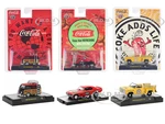 "Coca-Cola" Set of 3 pieces Release 34 Limited Edition to 10000 pieces Worldwide 1/64 Diecast Model Cars by M2 Machines