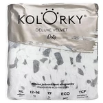 KOLORKY DELUXE VELVET Puntíky vel. XL (12-16 kg) 17 ks