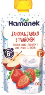 HAMÁNEK Jahoda a jablko s tvarohom 100 g