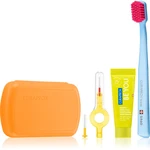 Curaprox Travel Set cestovní set na zuby, jazyk a dásně Orange