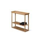 Regał na buty z półką z drewna dębowego Wireworks Hello Storage