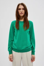 Sweatshirt with a neckline on the back