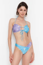 Trendyol Multicolored Floral Print Bikini Top