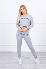 Set with gray print Atlanta