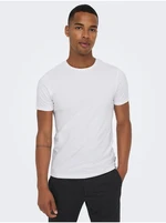 Set of two men's basic T-shirts in white ONLY & SONS - Men