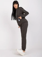 Khaki two-piece cotton hoodie Mariami