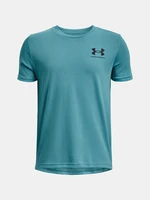 Under Armour T-Shirt UA SPORTSTYLE LEFT CHEST SS-BLU - Guys