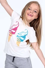T-shirt with cream application