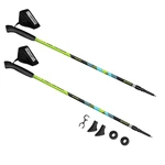 Spokey MEADOW II Hole Nordic Walking 2-dielne, anti-shock system, clear-green with mod