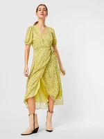 AWARE by VERO MODA Green flowered wrap maxi-dresses VERO MODA Ofelia - Ladies