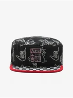 Black Men's Patterned Cap VANS Sketch Pill Box - Mens