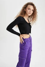 DEFACTO Slim Fit Camisole Cardigan